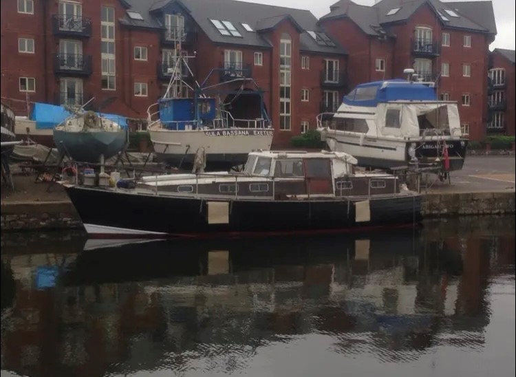 Galdwall of Brundall moored alongside a quay