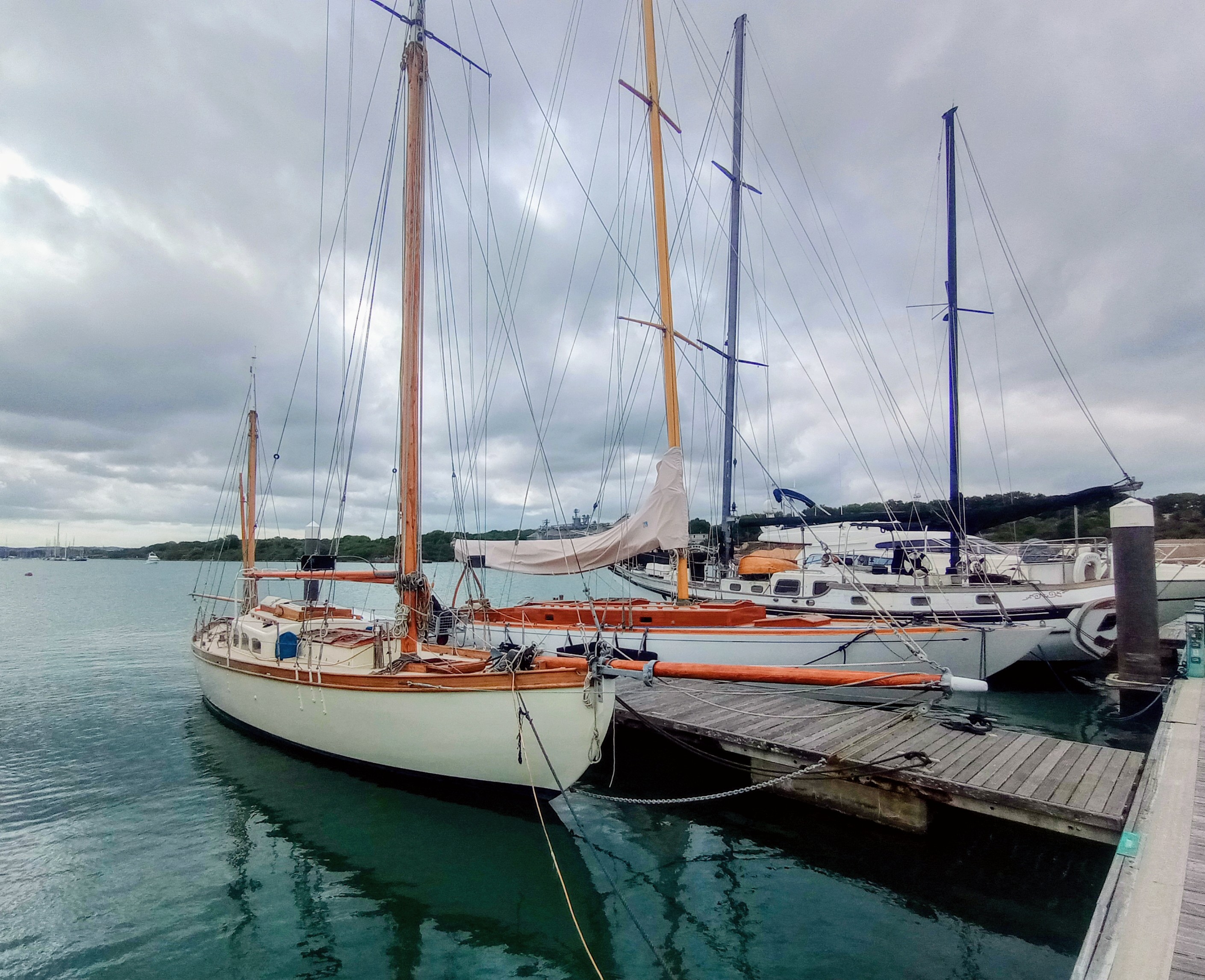 Dawn moored in Cowes