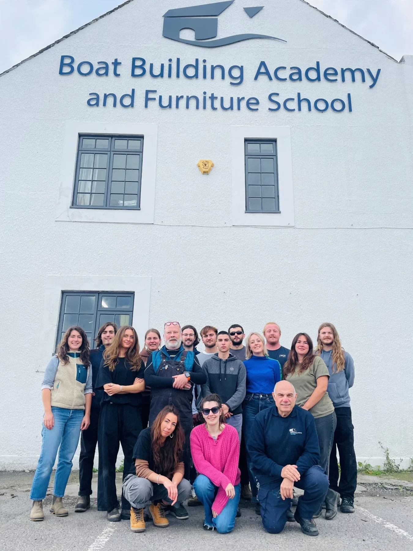 Boat Building Academy students