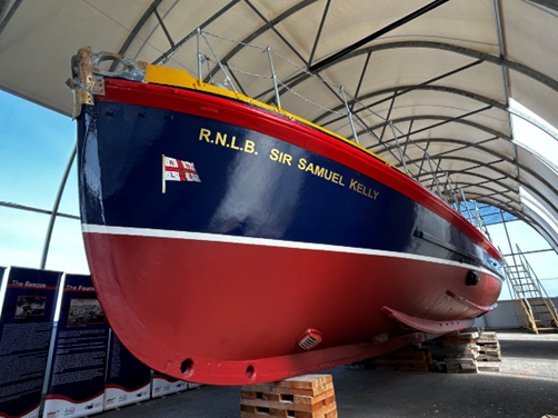 Port bow view of the repainted Sir Samuel Kelly
