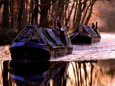 Heading along the Trent and Mersey Canal