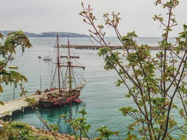 The Schooner Atyla in Brixham by Peter Hunt