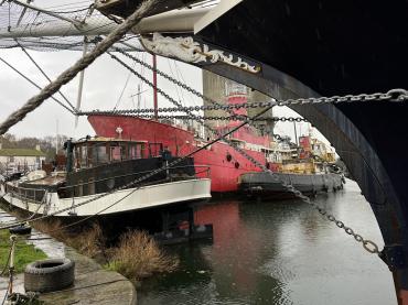 Thomas in Gloucester Docks