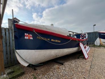 Priscilla MacBean at the Shipwreck Museum, Hastings