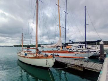 Dawn moored in Cowes