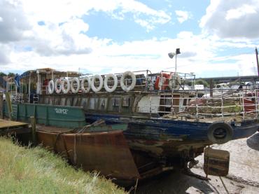 Berthed at Beacon Boatyard, River Medway