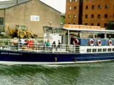 QUEEN BOADICEA II -  travelling on the Gloucester & Sharpness Canal. Port side.