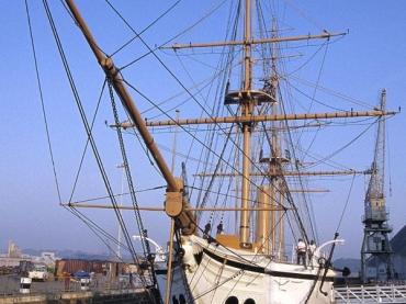 HMS GANNET - Portsmouth Harbour 1977. Ref: JR1/gannet.gif