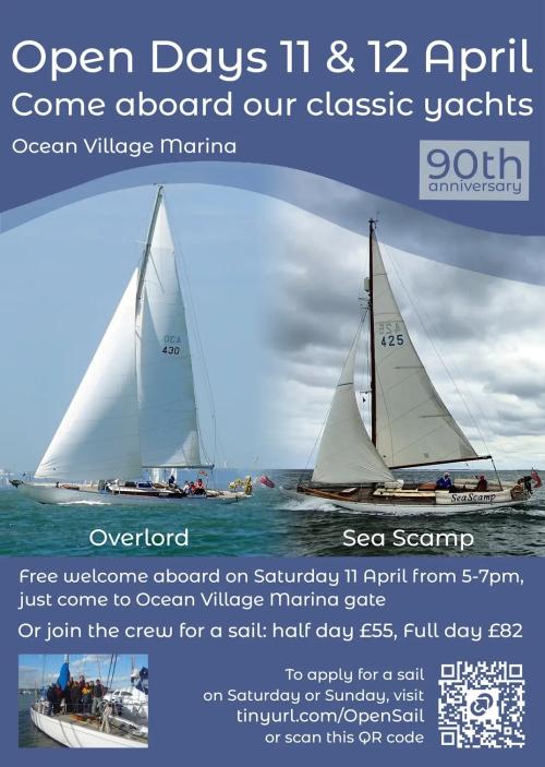 Sea Scamp Open Day poster