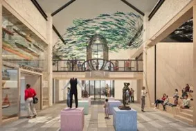 Concept design of the redeveloped museum's interior