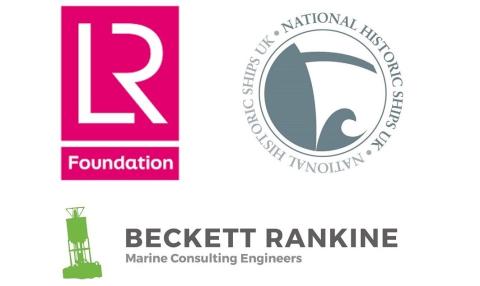 Lloyd's Register Foundation, National Historic Ships UK and Beckett Rankine logos