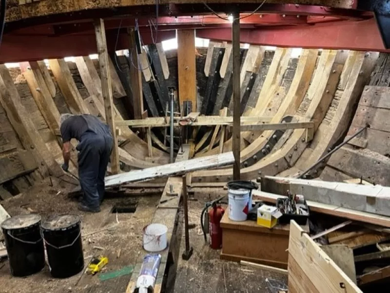 Raybel under restoration