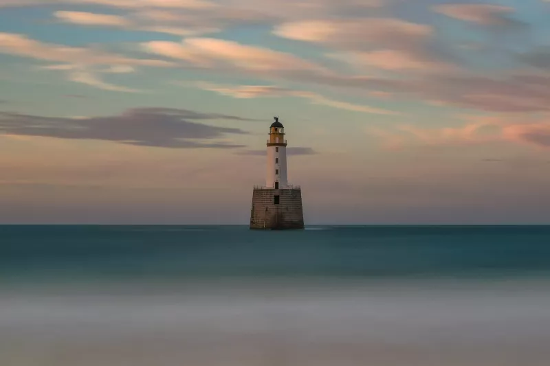 Distant view of a lighthouse