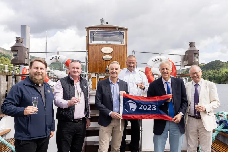 Lady of the Lake being presented with the Flagship of the Year Award