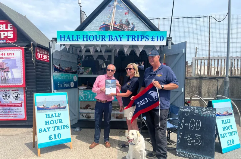 The Chieftain being presented with the Flagship of the Year Award