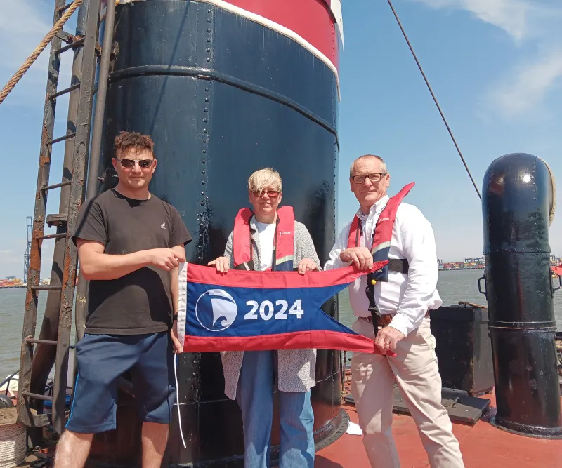 Challenge being presented with the Flagship of the Year Award