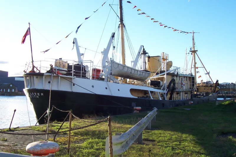 SS Explorer, port bow view