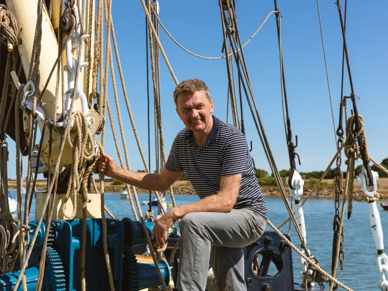 Patrick Fox on board Edith May