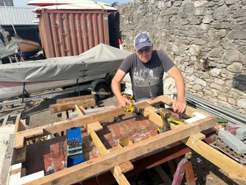 Richard Brown working on Britannia