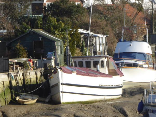 Berneray - bow view, Conyer Quay Feb 2019