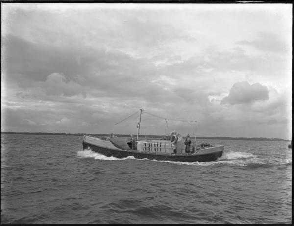 black and white image of lifeboat
