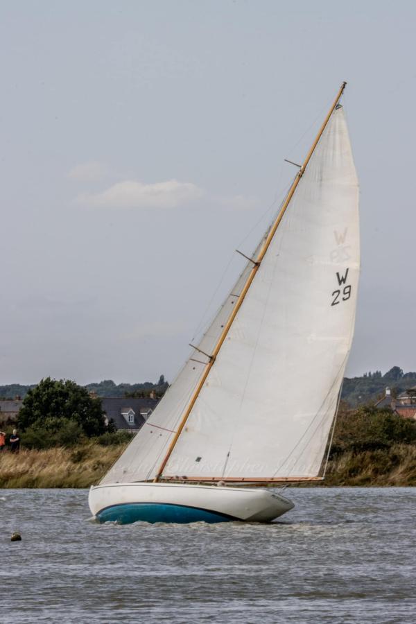 Mischief sailing at Maldon August 2024