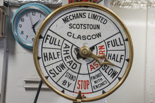 Sir Walter Scott engine order telegraph