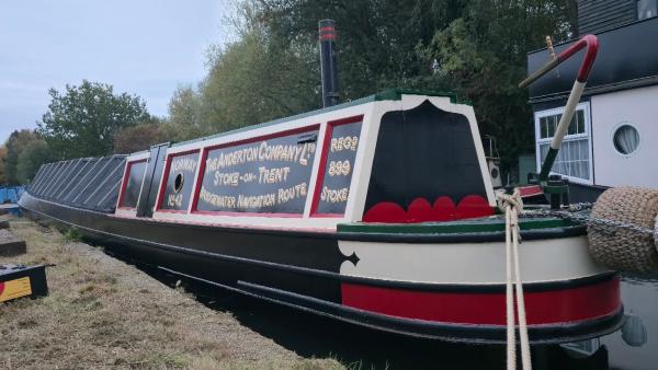 Norway on her launch day, moored alongside