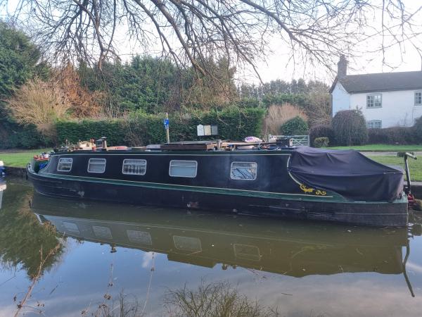 Friday moored on the canal