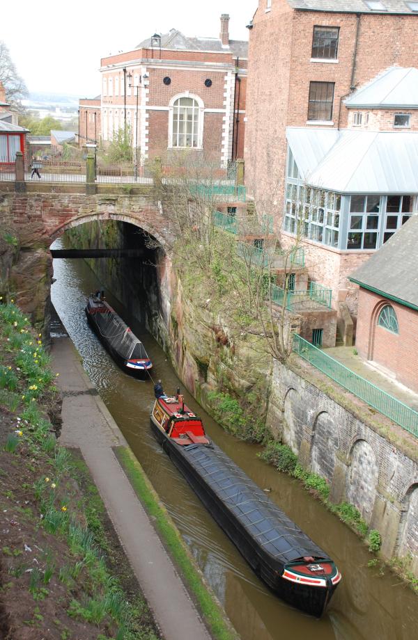 Buckden (& Saturn) - aerial view from Chester City Walls April 2010 (Photo Comp entry)