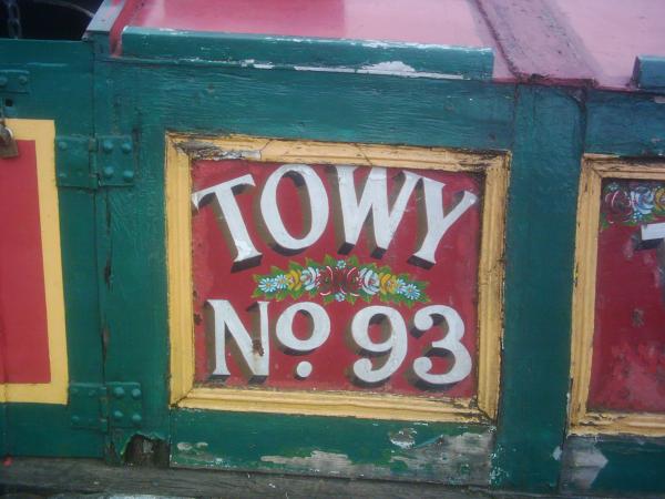 Towy - name plate