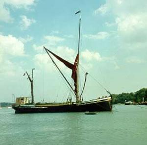 RAYBEL - moored at Pinmill. Starboard side.