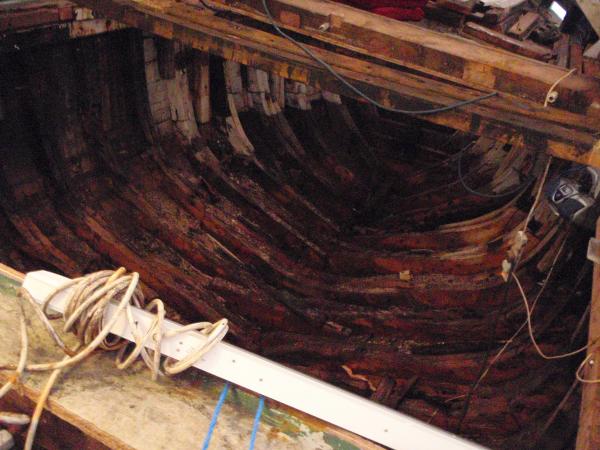 Gladys of Peel - internal frames, restoration 2011