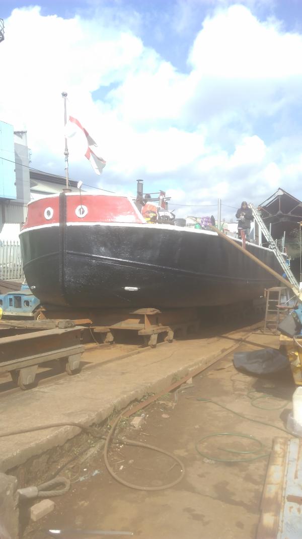 In dry dock