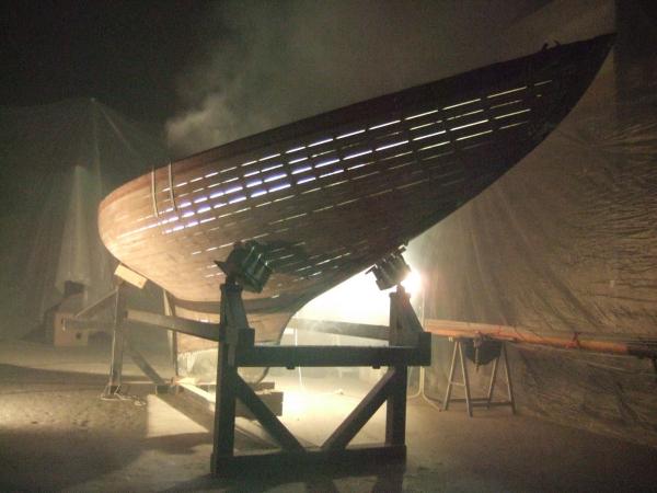 vessel out of water, bow