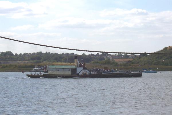 Kingswear Castle under way - starboard side