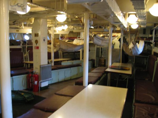HMS Cavalier - below deck