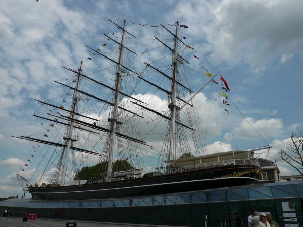 Cutty Sark - undergoing restoration Mar 2012