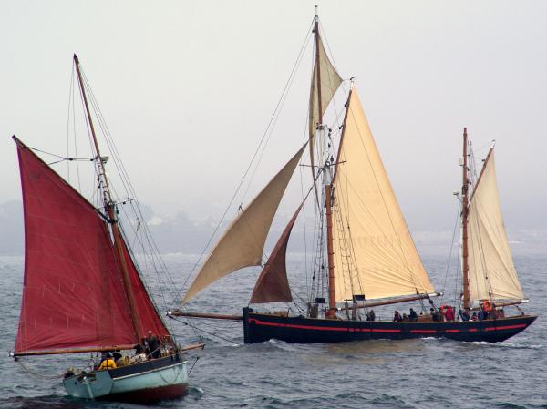 Photo Comp 2012 entry: Brixham sailing trawlers - Golden Vanity & Leader