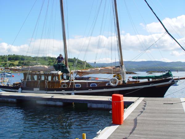 Provider - starboard view, on Loch Sween in Argyll