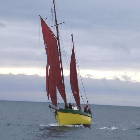 Rawanah - under sail during Lundy race