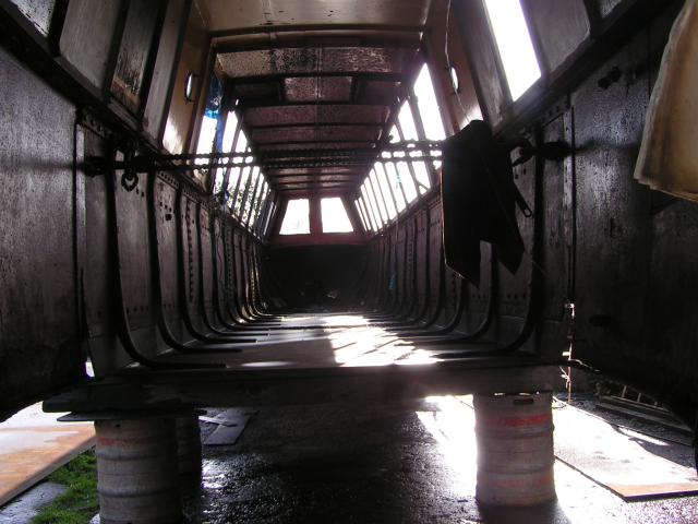 Atilla's interior during her restoration, 2009