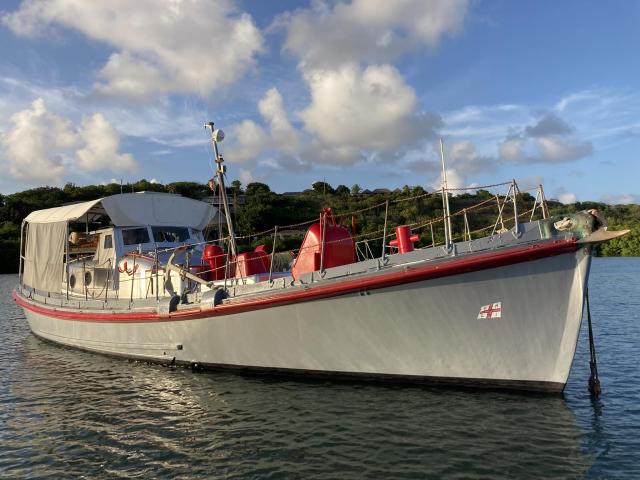 John Gellatly Hyndmann anchored in Antigua
