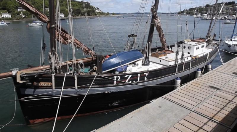 Peel Castle moored