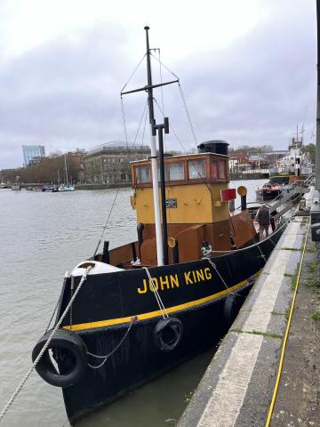 John King alongside at MSheds Bristol