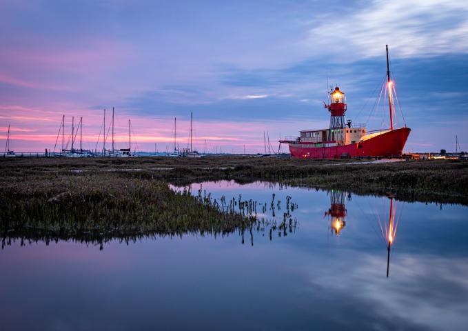 Trinity Lightship, sunrise, high tide - 2024 Photo Comp