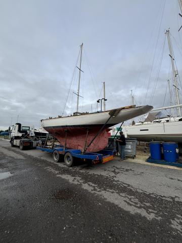 On the trailer