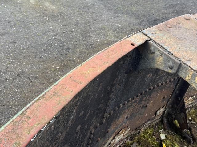 Bessie’s name unusually stamped in to the gunwhale alongside the steering position on the left side of the boat