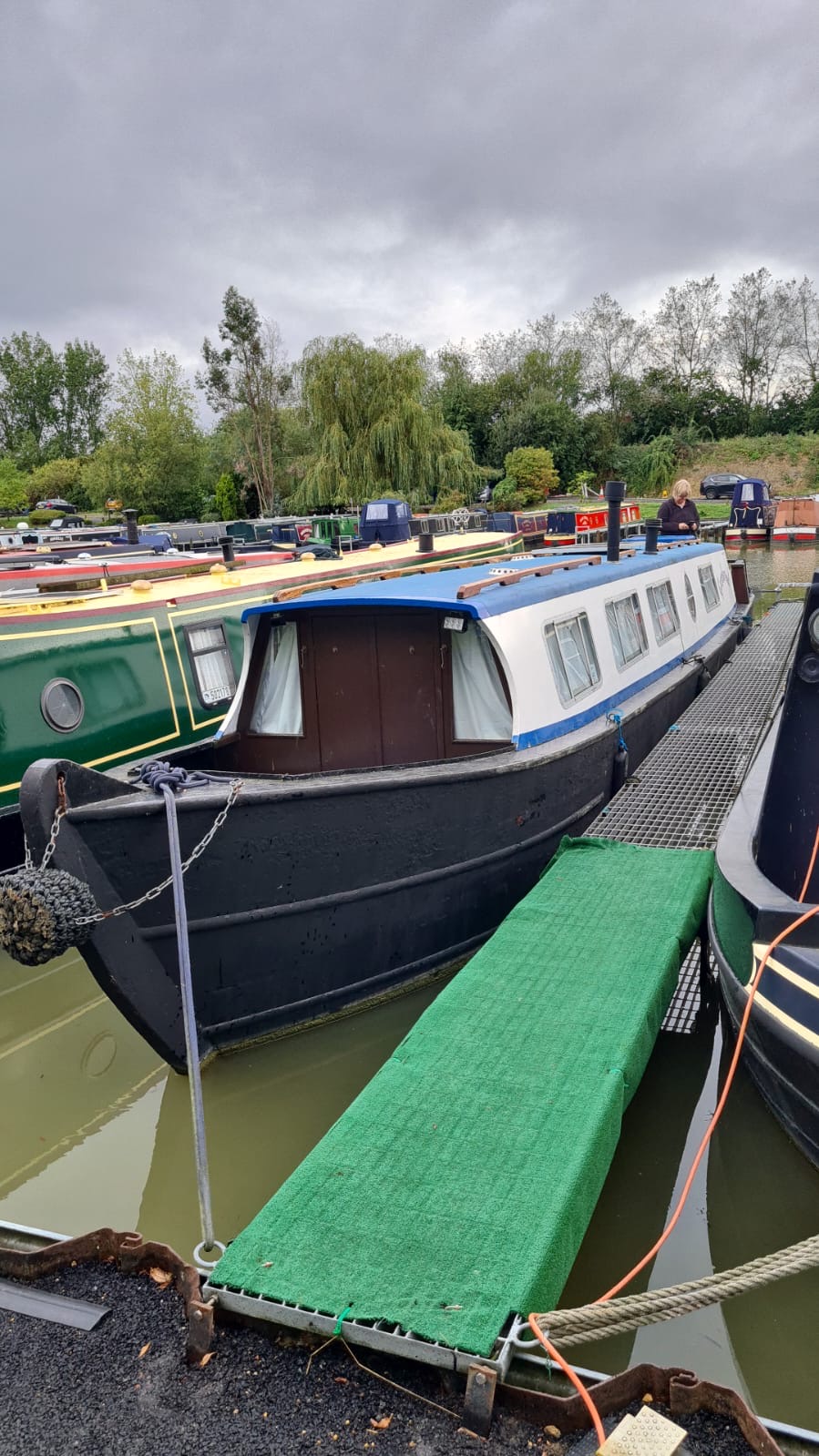 Grumbleweed at her current moorings,Yardley Gobion 