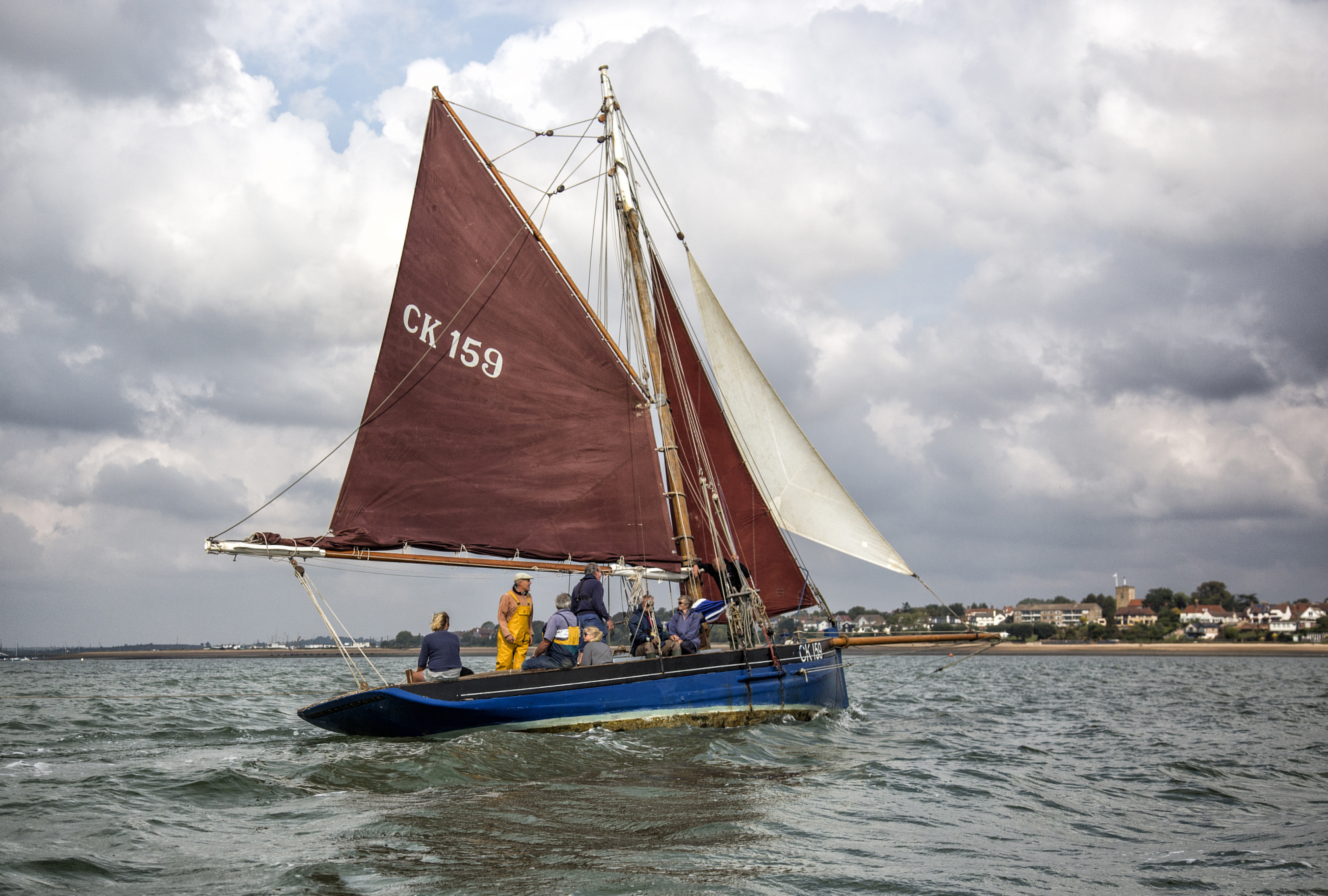 Dorothy sailing off Mersea Island 